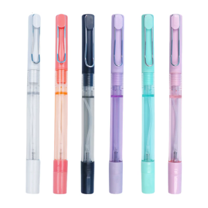 6 Pcs Sprays Neutral Pen Gift Pen Gel Ink Pen 0.5mm Refillable Bottle Pump Sprayer Sprays Pen School Office Supplies