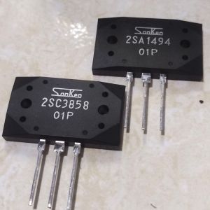 transistor final Sanken 1494 / 3858 Watt besar sepasang tidak nempel magnet