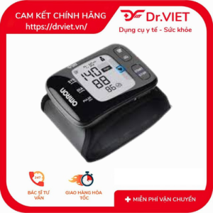 Máy đo huyết áp cổ tay điện tử Omron HEM-6232T – Thiết bị theo dõi huyết áp thông minh đo nhanh chính xác tự động đồng bộ dữ liệu với Omron Connect