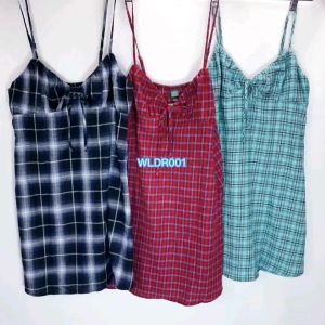WLDR001 WILD FABLE Plaid Cami Dress Branded