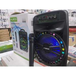 SPEAKER BLUETOOTH KARAOKE PORTABLE STREO TRABLE BASS FLECO F-8511 LED - 85 INCH FREE MIC WIRELESS / MIC TANPA KABEL KARAOKE + REMOTE - SPEAKER KARAOKE FULL BASS BATERAI TANAM TAHAN LAMA - T.C