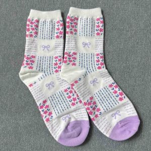 Bloom Florals Pattern- Iconic Socks