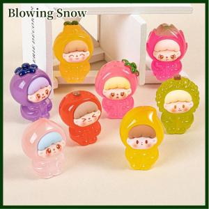 Blowing Cute Fruit Cartoon Noctilucous Fruit Doll Bag Dolls Mini Figurine Micro Landscape Home Desktop Car Decoration