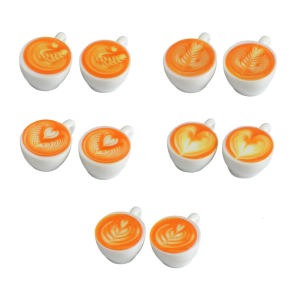 10PCS Realistic Mini Coffee Cup Set Strong Resin Component For Doll house Decors Creative Play