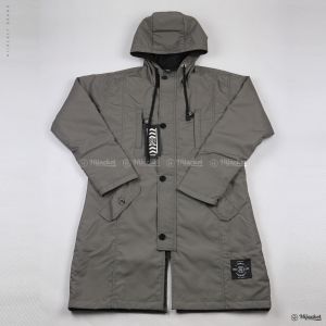 New Edition Jaket Hijaber - Hijacket IXORA Coldgrey | Jaket Wanita Panjang | Outerwear For Hijaber Jaket Wanita Muslimah - Jaket parasut anti angin - Jaket Parka