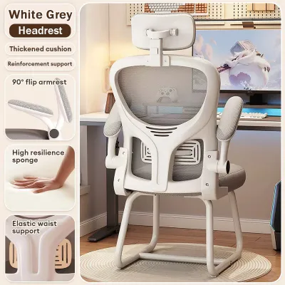 Ergonomics Chair Office Chair Computer Chair Gaming Chair High Back Comfortable Meeting Room with Adjustable Armrest Korean Ergonomics Chair Computer Chair Home Office Chair Gaming Chair with Foot Rest Study Chair