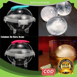 DNV - 1PCS Cetakan Es Batu Bentuk Bulat Jumbo | Alat Cetak Puding Coklat Agar-Agar 5cm Cube Ball Ice