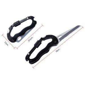 Móc Dao Đa Năng 5in1 Gấp Gọn – Dao Mini EDC Carabiner Cho Đi Phượt Camping Picnic Dã Ngoại