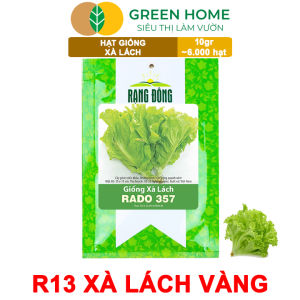 Hạt Giống Rau Xà Lách Vàng Greenhome Gói 10g~6000 hạt Dễ Trồng Quanh Năm Nảy Mầm Cao Thu Hoạch Nhanh Năng Suất Cao R13