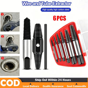 Broken bolt screw extractor Makeup Remover Kit Easy Removal Drill Bit Tool Kit 6-Pack