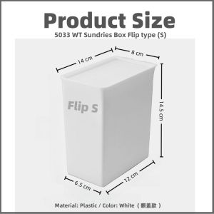 Johor Seller | Japan Household Desktop Storage Box Portable Dust-Proof Sorting Box Make Up Organizer With Lid