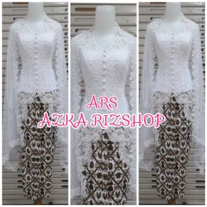 set kebaya pengantin modern model merak kebaya pesta bisa COD