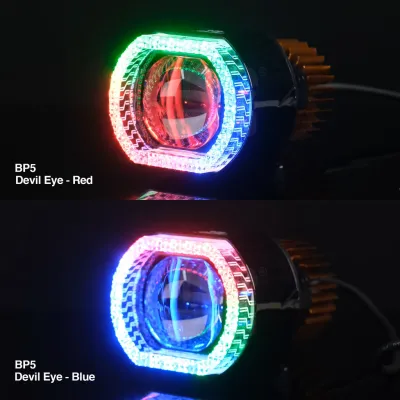 Biled Projie 40W Lampu 2.5 Inch RGB Mini Cutoff Super Terang Shroud BP5 - LUXIMOS