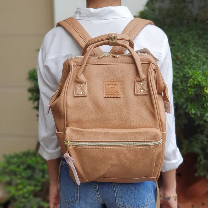 Anello mini shop leather backpack