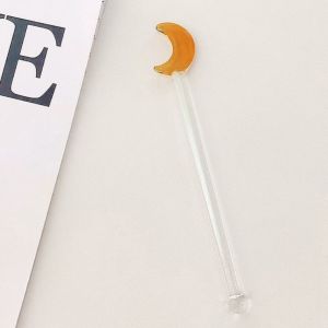 GAOSU Phim hoạt hình Dễ dàng để Làm Sạch Trong suốt Trà Sữa Khuấy Kết cấu cao Dễ dàng để Sử Dụng Cho Họp Gia Đình Cà phê Công Cụ Mix Thanh khuấy Muỗng Thanh Sự gian lận Sticks Món tráng miệng Thanh