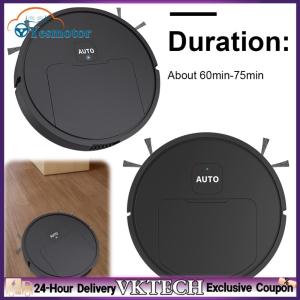【Local Shipment】Smart Robotic Vacuum Cleaner 1000Pa Suction Automatic Sweeping USB Rechargeable for Multi-Surface Cleaning