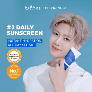 Isntree Hyaluronic Acid Watery Sun Gel SPF50+ PA++++ 50ml Moisture Sunscreen No White Cast Dewy Finish Korean Facial Sun Cream