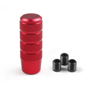 JDMGRAM Có khía Gear Dịch Chuyển Núm Tự Động Bằng Tay Đa Năng Nhôm Chống Trượt Sang Số LEVER Núm Phụ Kiện Ô Tô