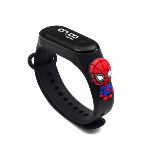Led Watch Digital Spiderman Watch for Kids Boy Girl Little Boy Kids Children Student Waterproof Cartoon Doll Fashion Electronic Watch Plastic Bracelet Childrens Touch Watch