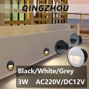 Hiện đại lõm dẫn đèn tường ngoài trời không thấm nước footlight đèn cầu thang góc đèn tường Nhôm đèn hắt tường Pathway sconce