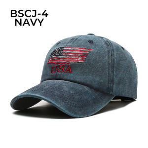 Topi Baseball Distro Pria Wanita Dewasa Bordir USA Jeans Fashion Vintage Sporty Kualitas Import