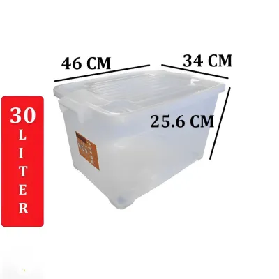 KIRAMAS 1037 AR Container Box 30 Liter / Kotak Penyimpanan Dengan Roda