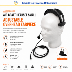 Walkie Talkie Headset Boom Mic Microphone (N type)