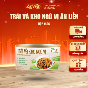 Trái vả kho ngũ vị ăn liền 140gr Tâm Minh Foods món chay dinh dưỡng tiện lợi không chất bảo quản