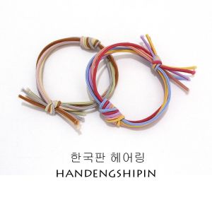 THUN CỘT TÓC SẮC MÀU CO GIÃN TỐT Bộ 10 thun - SET 02 THUN CẦU VỒNG