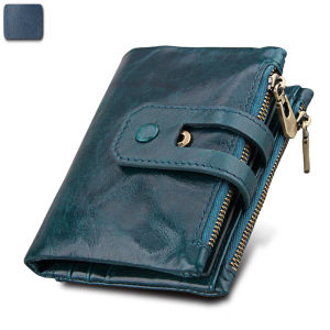 AE AliExpress Best-Selling Genuine Leather Mens Wallet   Anti-theft swiping RFID Top-grain leather wallet   Crazy Horse Leather Casual Wallet