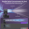 GOOJODOQ High Speed Bisu Turbo kipas angin Minifan Portable Handheld Kipas Brushless Strong Wind Digital Display Kipas. 