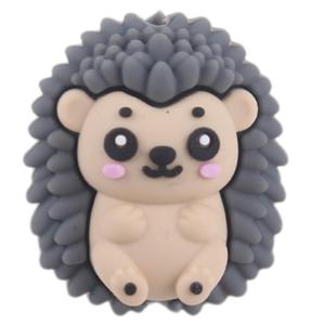 Nhím dạng hạt 28x25mm Silicone nhai hạt bé Đồ chơi nhai hạt vòng hạt gặm nướu răng cho Dummy làm dịu Clip Keychain