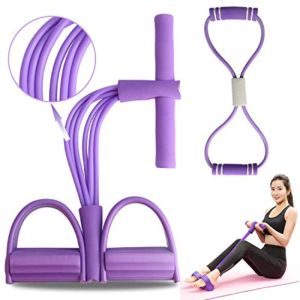 Sukan.Live - Six‑Tube Sit‑Up Belly Rope – Multi‑Functional Yoga Pulling Rope & Chest Expander Pedal Exercise Tool