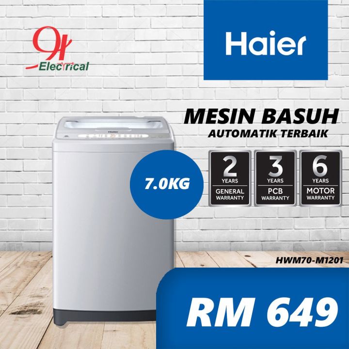 Haier 7kg Fully Auto Top Load Washing Machine HWM70M1201 Lazada