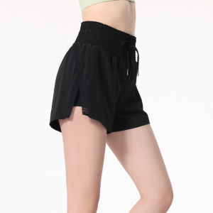 alo yoga Quần Short Thể Thao Chống Chói Quần Hot Tập Yoga Mùa Hè Cạp Cao Cho Nữ Quần Short Tập Chạy Bộ Nhanh Khô