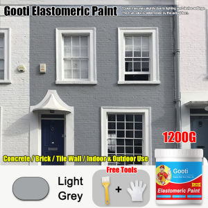 ✨1000G With Brush✨GOOTI Elastic Anti-crack Exterior  Professional Latex Paint Coating For Home Eco-Friendly Interior Exterior Formaldehyde-Free Moisture-proof Crack-Resistant