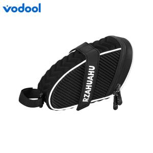 VODOOL Bike Tail Bag Waterproof 1L Reflective Saddle Bag for Cycling Enthusiasts