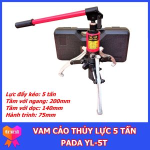 Vam cảo thủy lực 5 tấn Pada YL-5T  chuyên dụng tháo lắp vòng bi bạc đạn  tự định tâm  hàng nội địa cao cấp