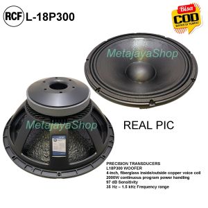 SPEAKER COMPONENT RCF L18P300 18INCH RCF L18 P300 RCF 18P300