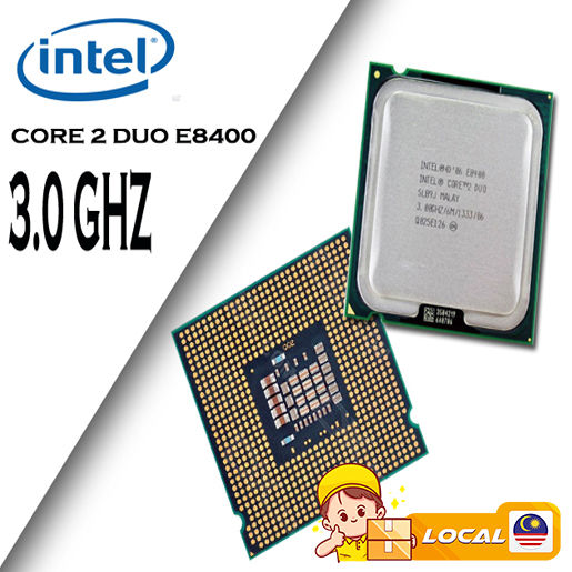 Intel Core Duo E8400 CPU Processor LGA775 1366Mhz FSB