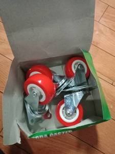 Roda Troli Lemari Kulkas Ban Gerobak Meja Caster Pvc 2 Inch Hidup