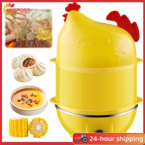 Electric Egg Cooker with Auto Shut Off and Compact Size for Space Saving Kitchen Use