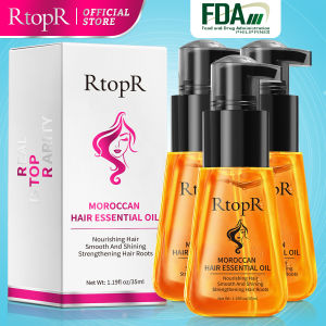 RtopR 3PCS Moroccan Prevent Hair Loss Product Hair Growth Essential Oil Easy To Carry Hair Care Nursing 35ml Both male and female can use