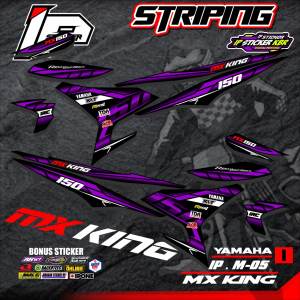 (cod) Striping MX KING 150 - Sticker Striping Variasi List Yamaha MX KING 150 IP.M-05 Design IP Sticker