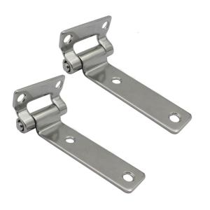 Pack of 2 Strong Steel Hinges Industrial Strength Rustproof Cabinet Hardware Simple Installation for Container Door
