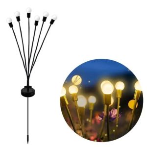 4pcs Solar Firefly Lights LED Hari Raya Lights Solar Outdoor Waterproof Lawn Lights ForHari Raya  Decoration 2026