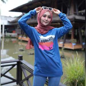 Baju Wanita Fashion wanita Kaos Wanita Atasan Wanita Kaos Lengan Panjang Wanita FOREVER Style KAOS WANITA TRENDY beli 4 gratis 1 acak