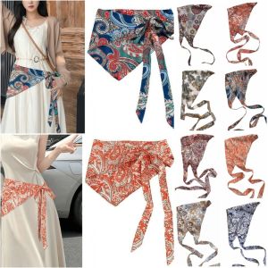 LUXERY Ethnic Style Cashew Flower Waist Wrap Multicolor Stacked Wear Belt Fashion Multi-functional Waist Decoration Women