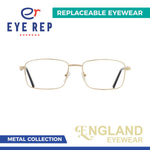 England Metal 3036 (Frame Only) with choice of Photochromic/Anti-Radiation Blue Light/Tinted Lenses Eyeglasses for Women/Men | EYE REP Express