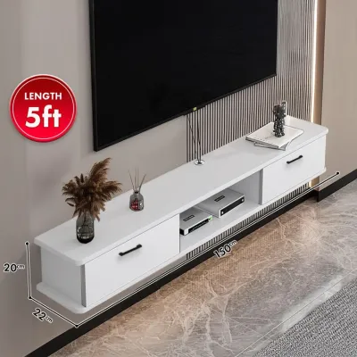 (Free Shipping) FINSSO Wall TV Cabinet rak tv gantung Minimalist TV Storage Cabinet Tv Rack Kabinet Tv 100cm/120cm/150cm / 180cm